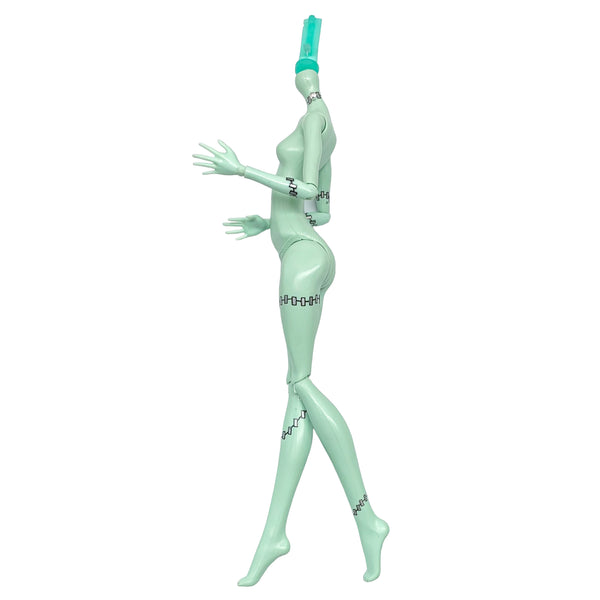 Monster High Frankie Stein Doll Replacement Body With Arms (Metallic Silver Neck Bolts)