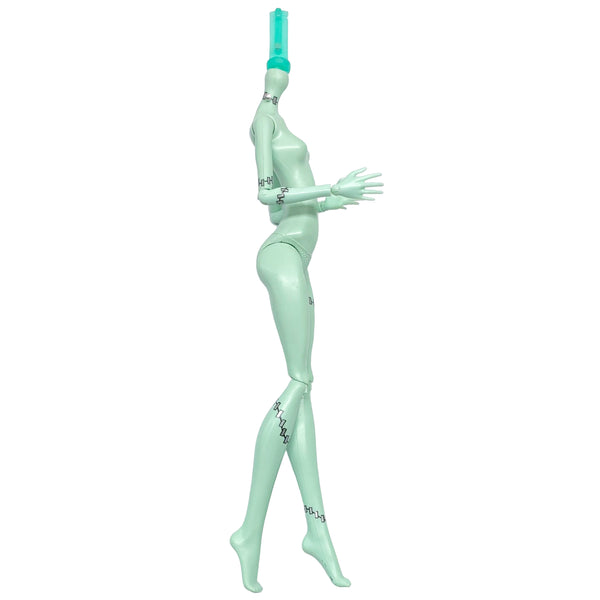 Monster High Frankie Stein Doll Replacement Body With Arms (Metallic Silver Neck Bolts)