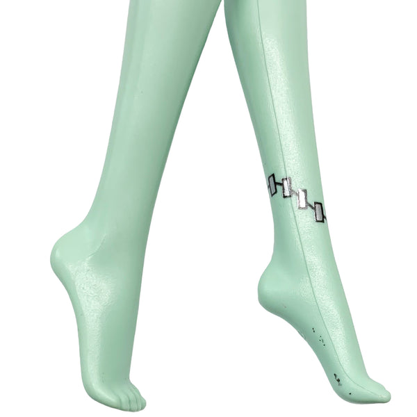 Monster High Frankie Stein Doll Replacement Body With Arms (Metallic Silver Neck Bolts)