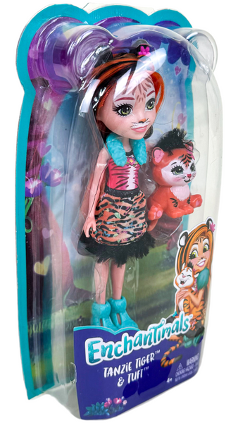 Mattel Enchantimals Tanzie Tiger & Pet Tuft Doll Set (FRH39)