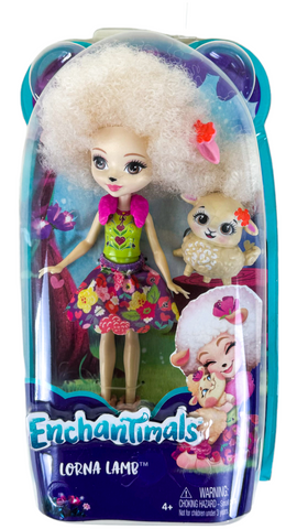 Mattel Enchantimals Lorna Lamb & Pet Lamb Doll Set (FCG65)