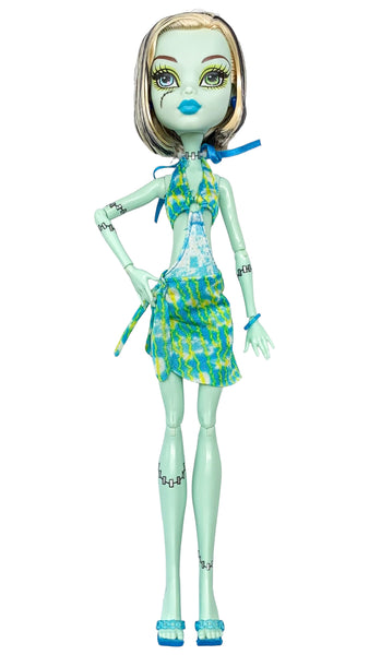 Monster High Skull Shores Blue Variant Frankie Stein Doll With Outfit