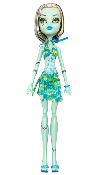 Monster High Skull Shores Blue Variant Frankie Stein Doll With Outfit