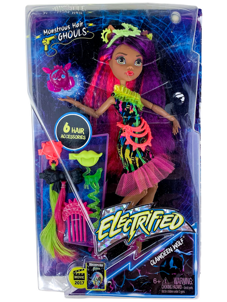 Monster High Electrified Monstrous Hair Ghouls Clawdeen Wolf Doll (DVH70)