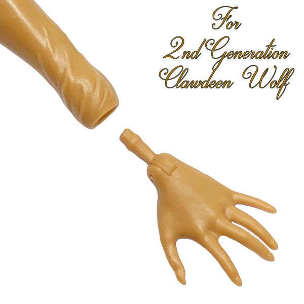 Monster High Clawdeen Wolf G2 Doll Replacement Left Hand Arm Part