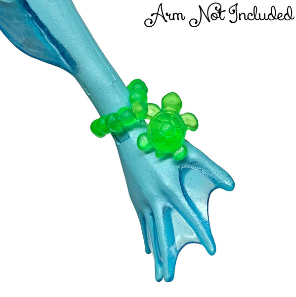 Monster High 13 Wishes Lagoona Blue Doll Replacement Green Turtle Bracelet