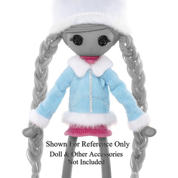 Lalaloopsy Girls Mittens Fluff N Stuff Doll Replacement Blue Corduroy Coat Accessory