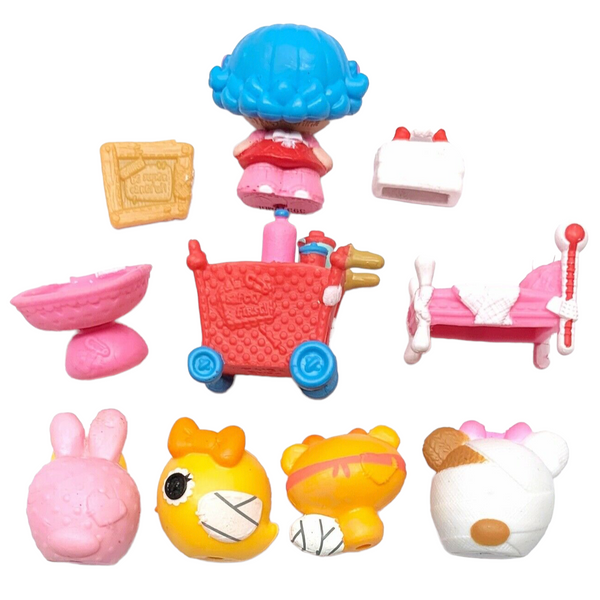 LaLaLoopsy Tinies Rosy's Pet Hospital Doll Playset Replacement Rosy Bumps 'N' Bruises & Animals