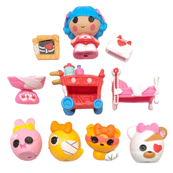 LaLaLoopsy Tinies Rosy's Pet Hospital Doll Playset Replacement Rosy Bumps 'N' Bruises & Animals