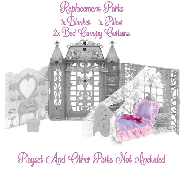 Licca-Chan Licca Castle Dreaming Princess Room Pillow, Blanket & Canopy Curtains