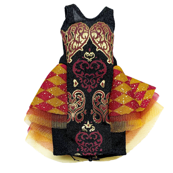 Ever After High 1st Chapter Original Lizzie Hearts Doll Outfit Replacement Black Dress