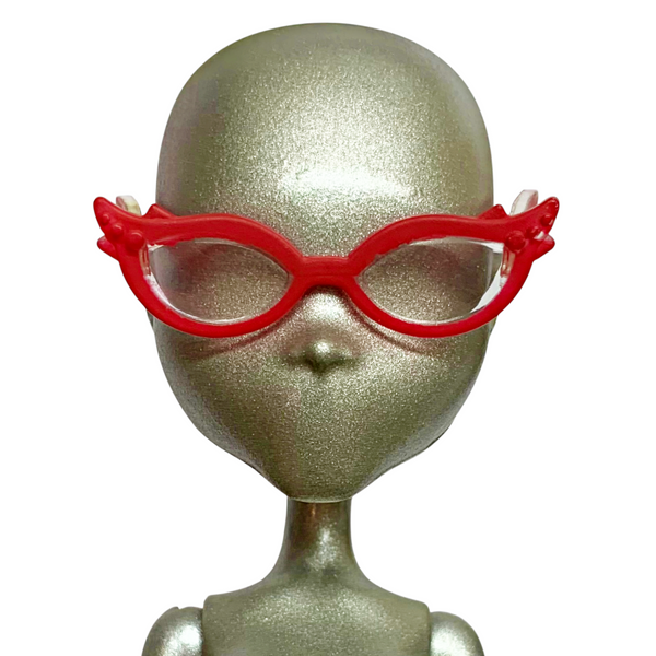 Monster High Ghoulia Yelps Scaris / Ghouls Night Out Doll Replacement Red Glasses