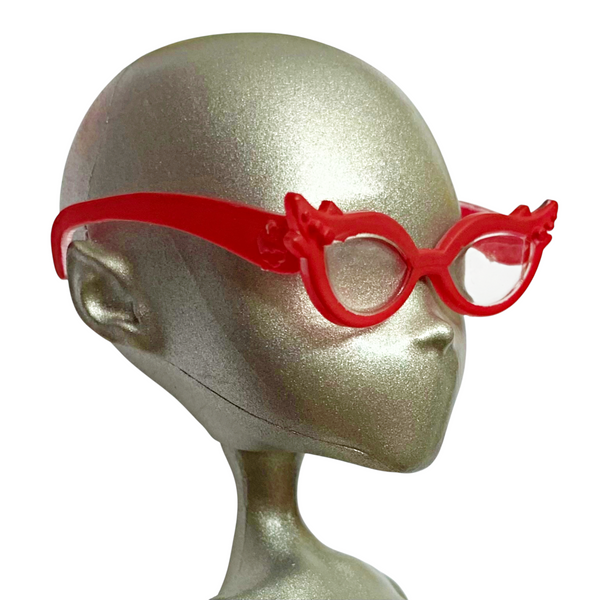 Monster High Ghoulia Yelps Scaris / Ghouls Night Out Doll Replacement Red Glasses