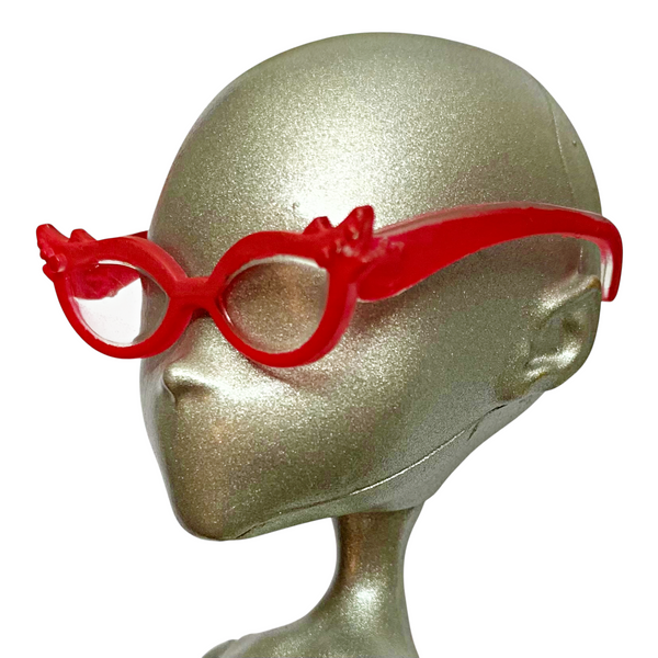 Monster High Ghoulia Yelps Scaris / Ghouls Night Out Doll Replacement Red Glasses