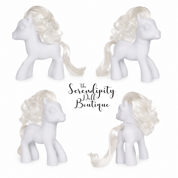 My Little Pony Blank All Solid White Pony Figure