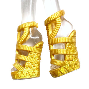 Monster High Creepateria Cleo De Nile Doll Replacement Gold Shoes