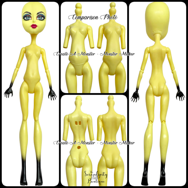 Monster High Monster Maker Doll Replacement Yellow Torso Set