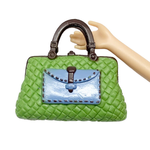 Barbie My Scene Swappin' Styles Doll Replacement Green Purse Handbag Bag Part