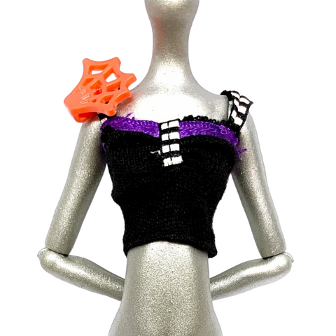 Monster High Killer Style Operetta Doll Outfit Replacement Black Crop Top Shirt