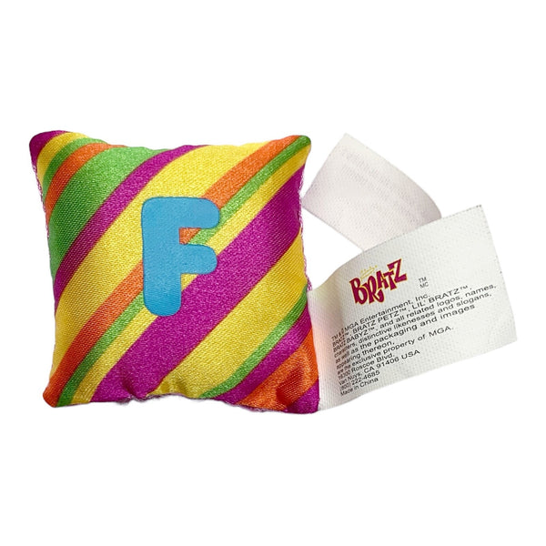 Bratz Sweet Dreamz Pajama Party Felicia Doll Replacement Striped "F" Pillow Part