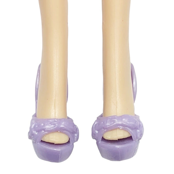 Barbie & Friends Doll Size Baby Lavender Purple Purse & Matching Shoes Lot