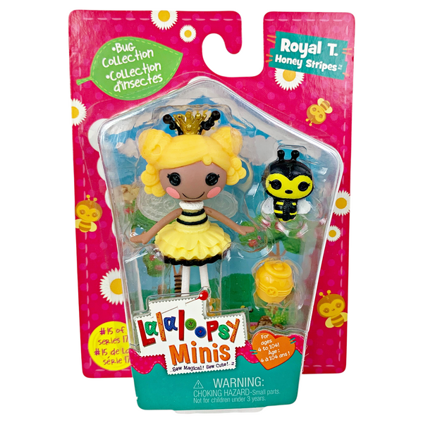 Mini Lalaloopsy Royal T. Honey Stripes #15 Series 17 Bee Bumblebee Doll