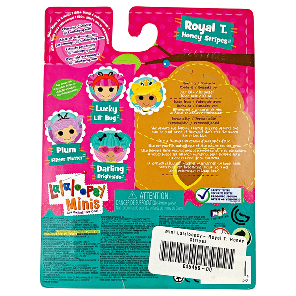 Mini Lalaloopsy Royal T. Honey Stripes #15 Series 17 Bee Bumblebee Doll