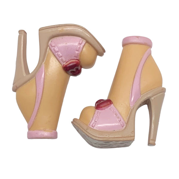 Mattel Barbie My Scene Goes To Hollywood Doll Replacement Red & Pink Shoes