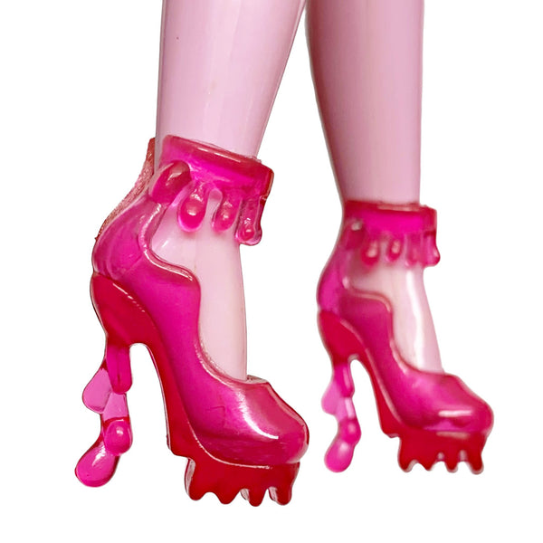 Clear Pink Gooey Blob Candy Style Doll Shoes Fits Novi Stars Dolls