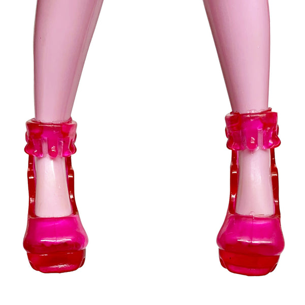 Clear Pink Gooey Blob Candy Style Doll Shoes Fits Novi Stars Dolls