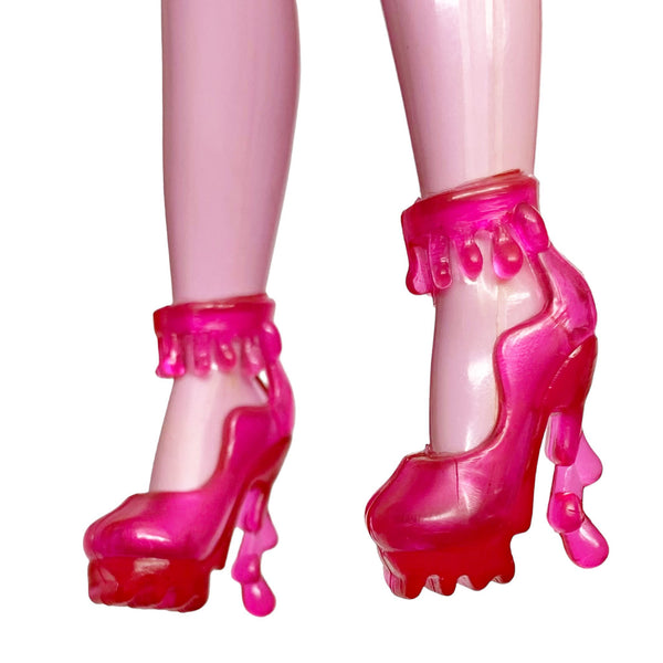 Clear Pink Gooey Blob Candy Style Doll Shoes Fits Novi Stars Dolls
