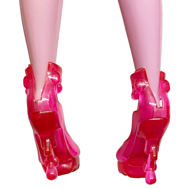 Clear Pink Gooey Blob Candy Style Doll Shoes Fits Novi Stars Dolls