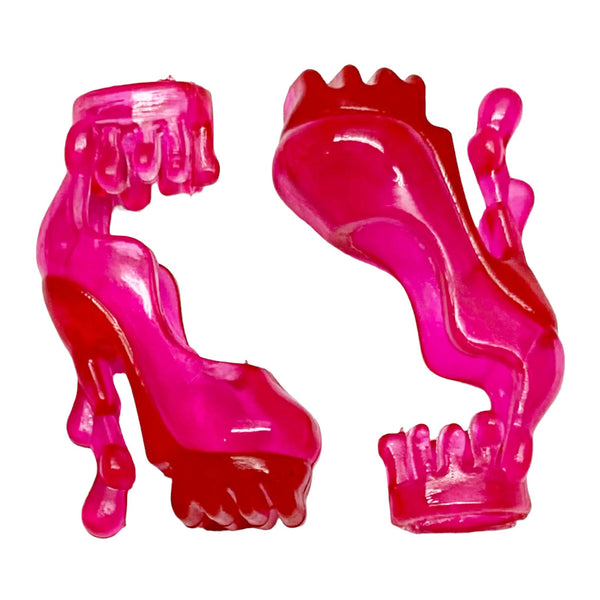 Clear Pink Gooey Blob Candy Style Doll Shoes Fits Novi Stars Dolls