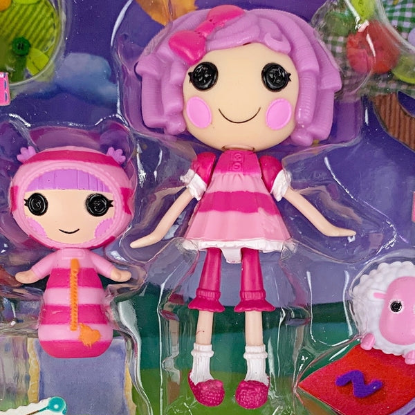 Mini Lalaloopsy Sisters 2 Pack Doll Set Pillow & Blanket Featherbed 521235