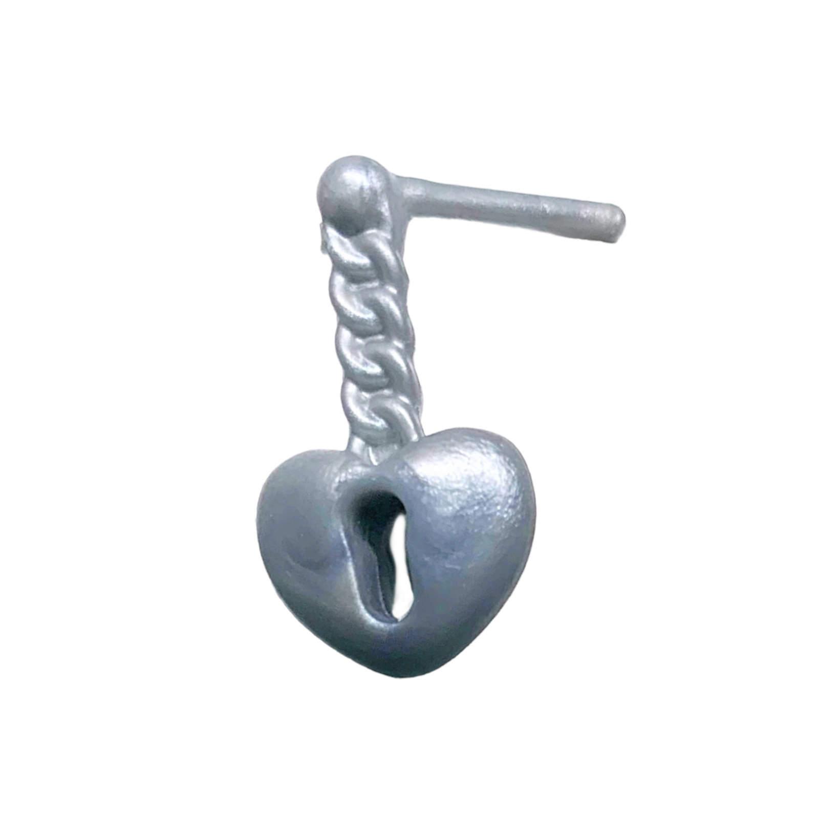 Monster High Spectra Vondergeist Picture Day Doll Replacement Silver Heart Lock Earring