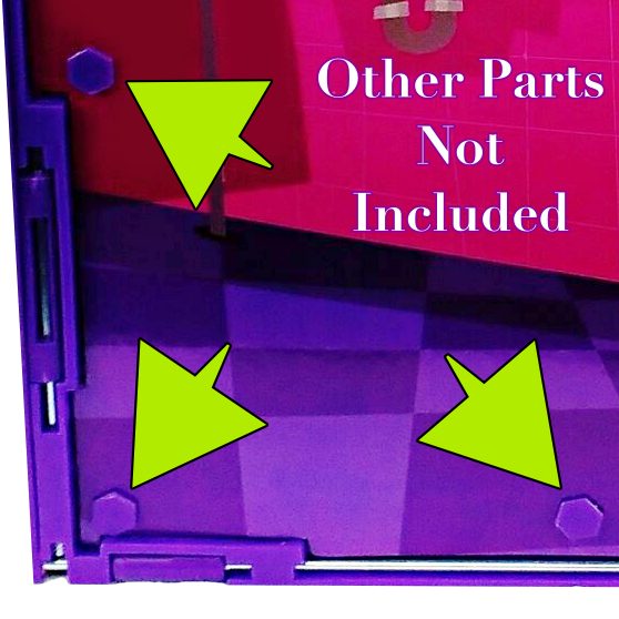 Monster High Doll School Playset Replacement Paperboard Floor & Wall Tab Parts (4x Tabs)