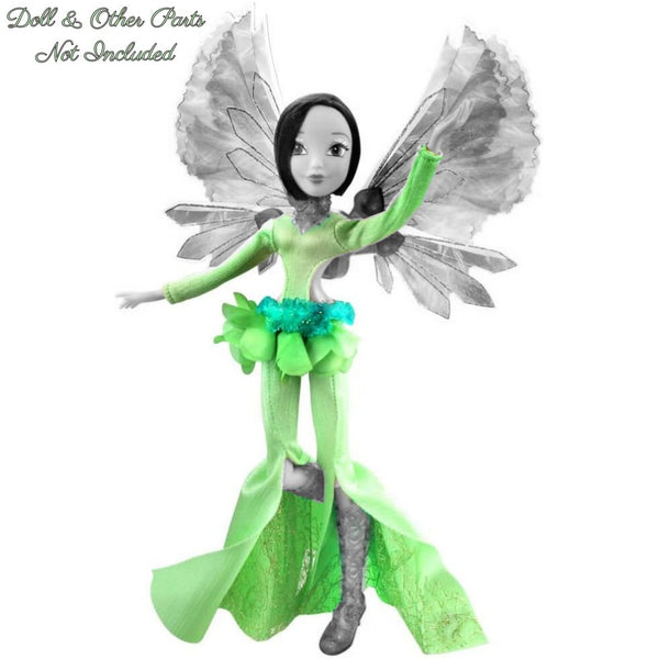 Witty Toys Winx Club Tecna Onyrix Fairy Doll Outfit Green Bodysuit & Belt