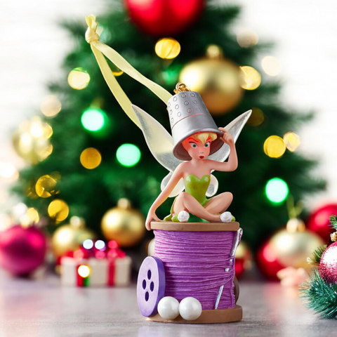 Disney Tinker Bell Tinkerbell Light-Up Living Magic Sketchbook Peter Pan Christmas Ornament