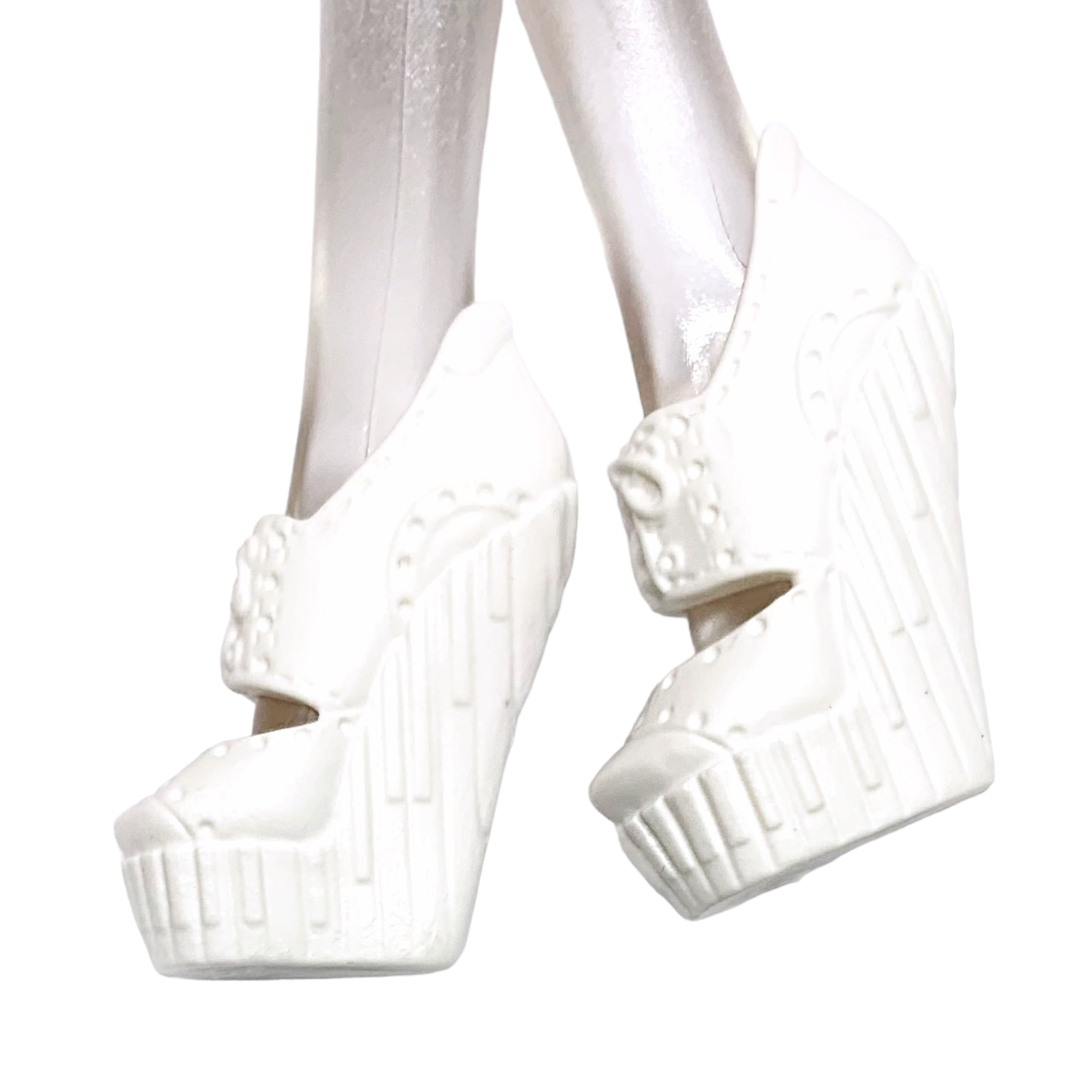 Monster High Dance Class Operetta Doll Replacement Solid White Shoes