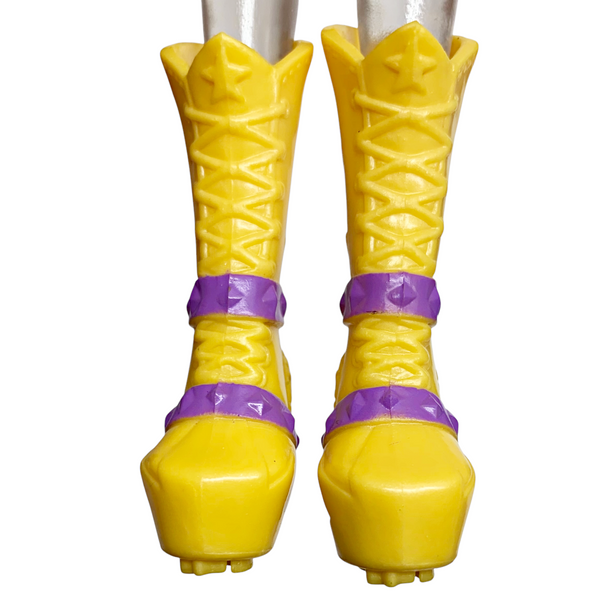 Equestria Girls Trixie Lulamoon Rainbow Rocks Doll Replacement Shoes Yellow & Purple Boots