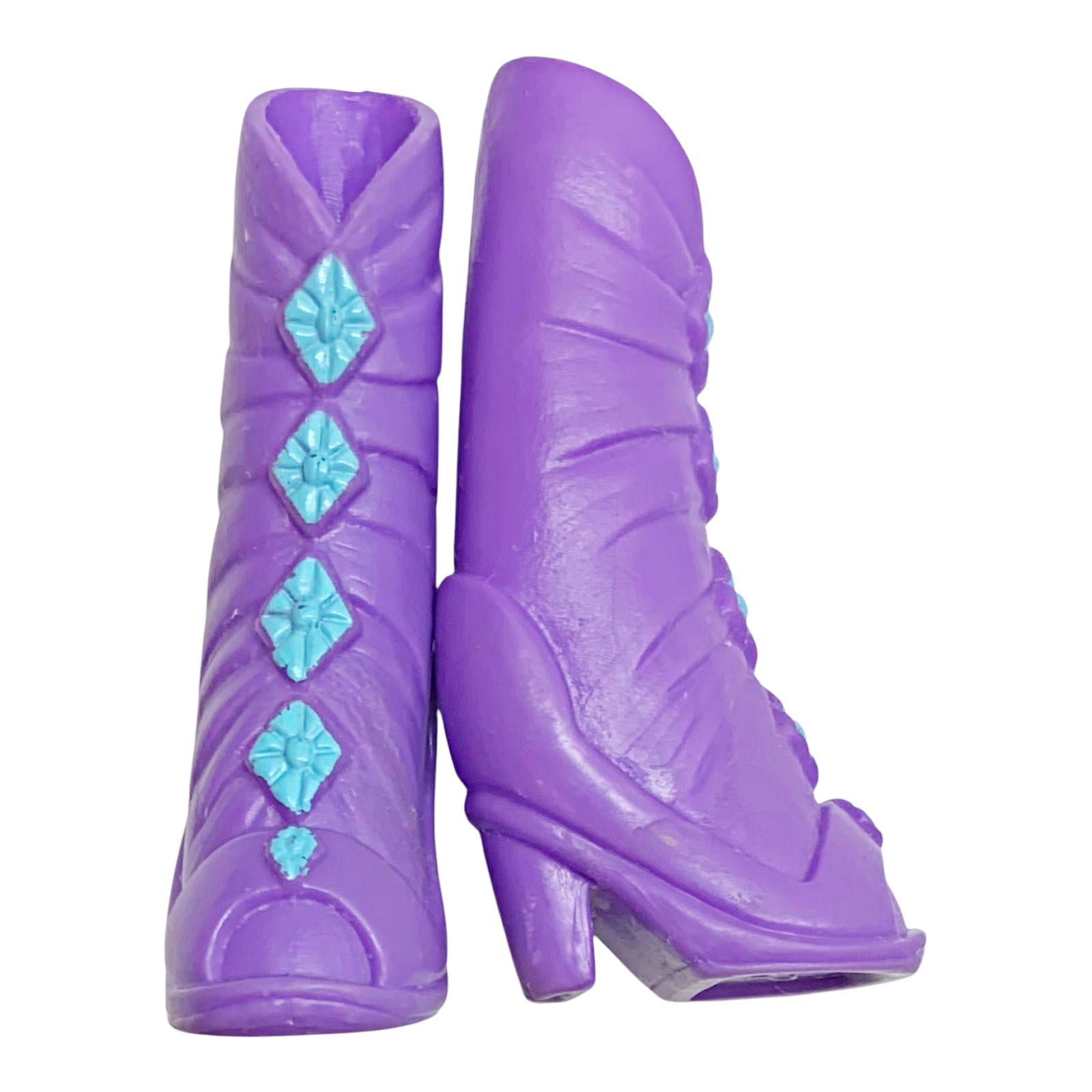 Equestria Girls Rarity Doll Replacement Purple & Blue Diamond Peg Boots (For Peg-Style Legs) (Copy)