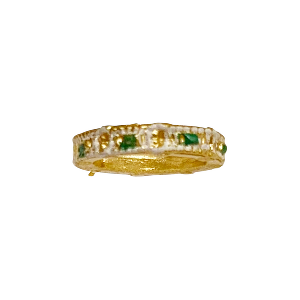 Rainbow High Jewel Richie Doll Replacement Gold & Green Bangle Bracelet (E)
