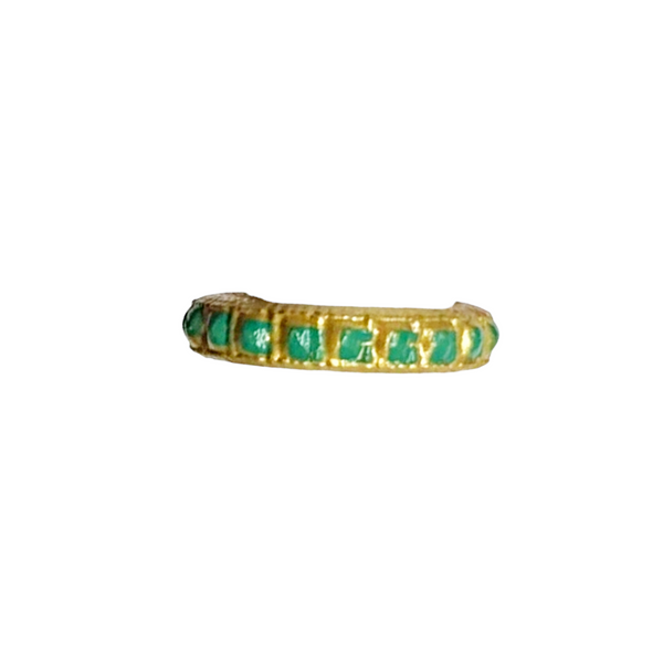 Rainbow High Jewel Richie Doll Replacement Gold & Green Bangle Bracelet (B)