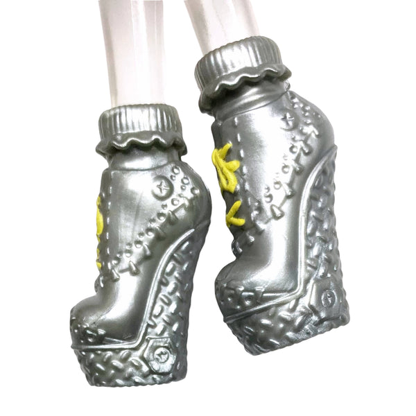 Monster High Lots Of Looks Frankie Stein Doll Replacement Silver Boots Shoes
