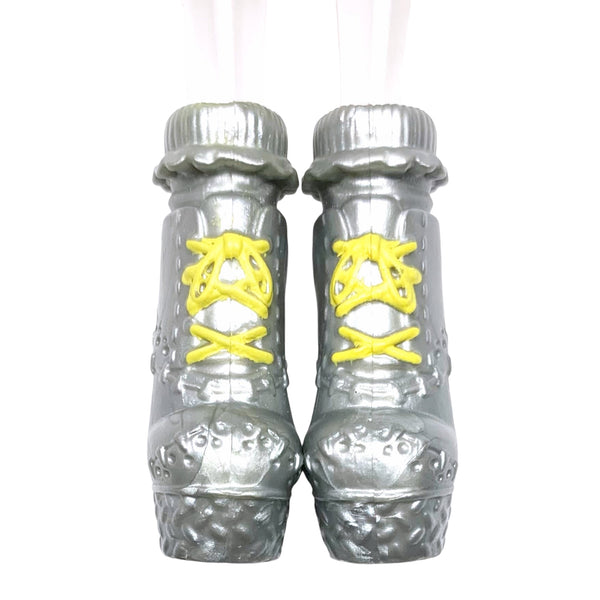 Monster High Lots Of Looks Frankie Stein Doll Replacement Silver Boots Shoes