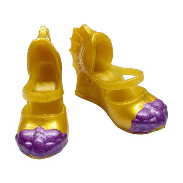 Disney Descendants Coronation Mal Isle of Lost Doll Replacement Gold & Purple Shoes