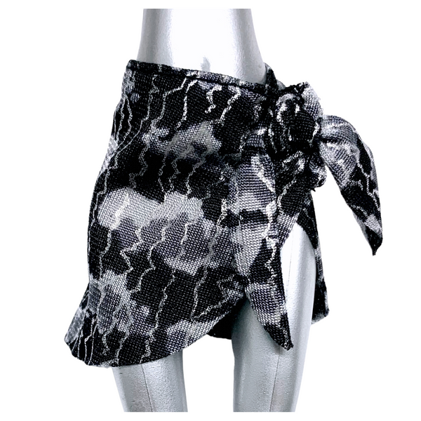 Monster High Black & White Skull Shores Frankie Stein Doll Replacement Wrap Skirt