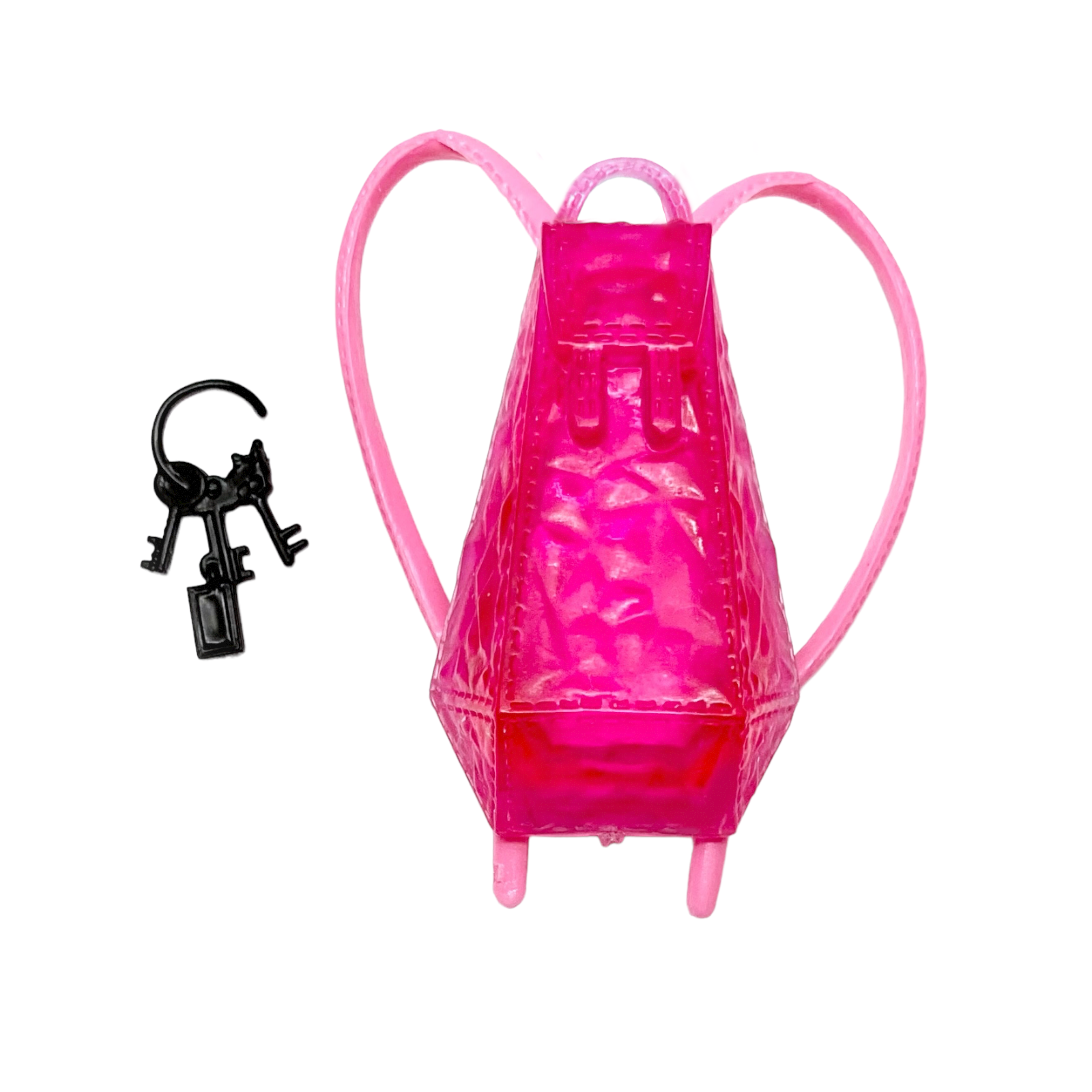 Monster High Picture Day Abbey Bominable Doll Replacement Pink Backpack Bag & Keys