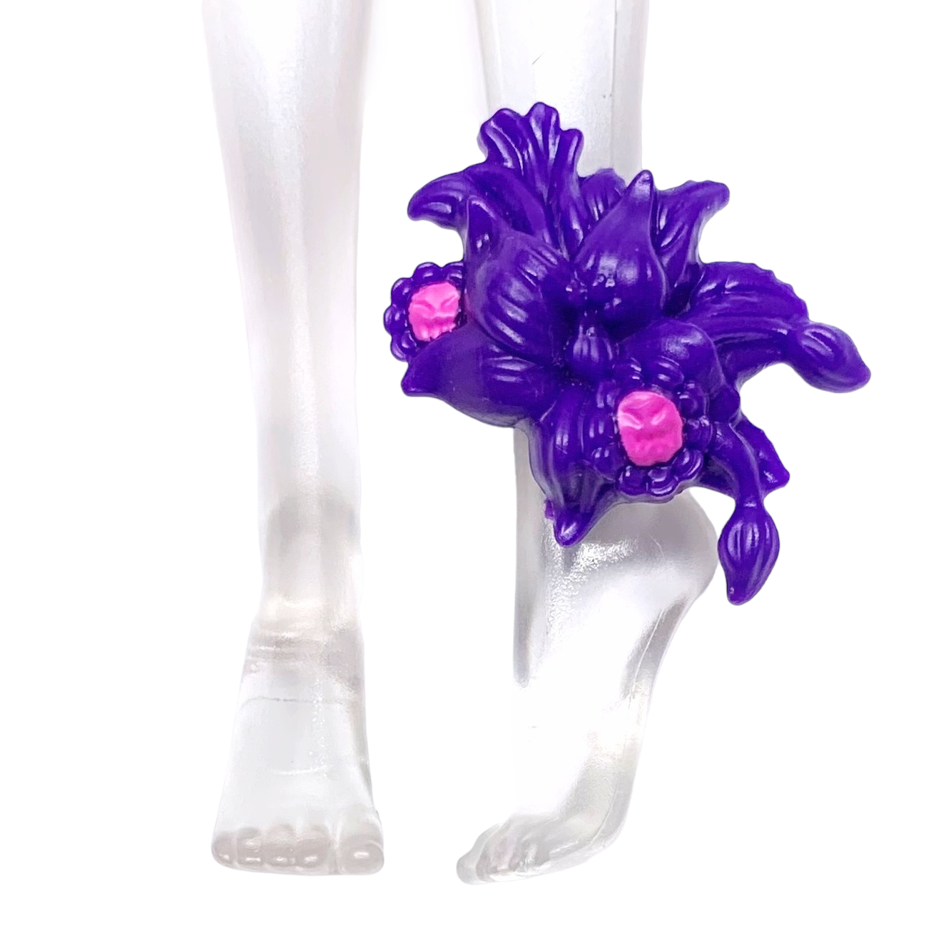 Monster High Catrine DeMew Gloom & Bloom Doll Replacement Purple Left Leg Flower