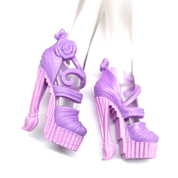 Monster High Scaris Catrine DeMew Doll Replacement Purple & Pink Shoes